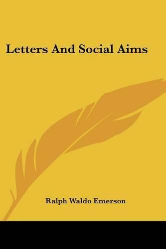 Cover image for Letters And Social Aims