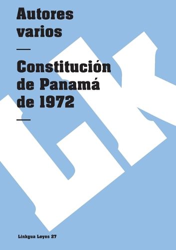 Cover image for Constitucion de Panama 1972