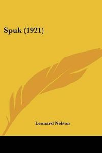 Cover image for Spuk (1921)