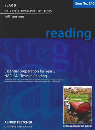 Cover image for Year 5 Reading: NAPLAN-format Practice Tests with Answers