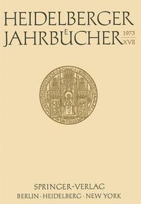 Cover image for Heidelberger Jahrbucher XVII