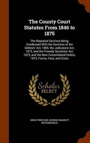 Cover image for The County Court Statutes From 1846 to 1875