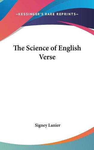 Cover image for The Science of English Verse