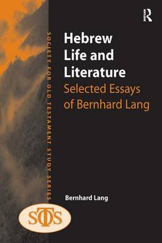 Cover image for Hebrew Life and Literature: Selected Essays of Bernhard Lang