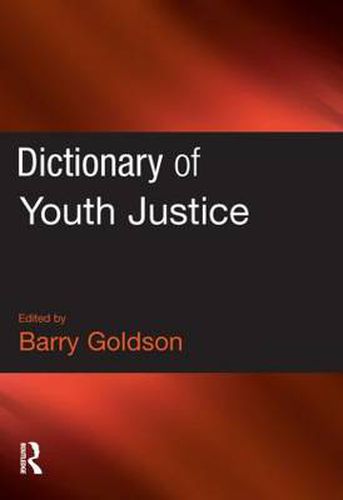 Cover image for Dictionary of Youth Justice