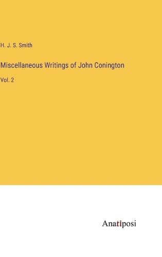 Cover image for Miscellaneous Writings of John Conington