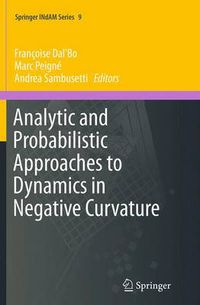 Cover image for Analytic and Probabilistic Approaches to Dynamics in Negative Curvature