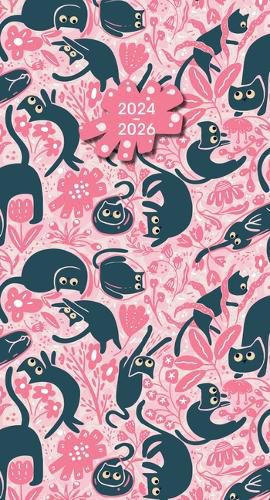 2025 Crazy for Cats Checkbook/2 Year Pocket Planner