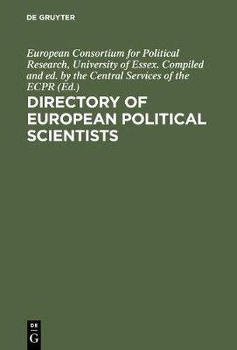 Cover image for Directory of European political scientists