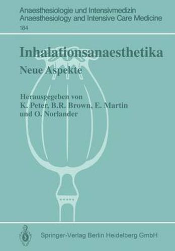 Cover image for Inhalationsanaesthetika: Neue Aspekte. 2. Internationales Symposium