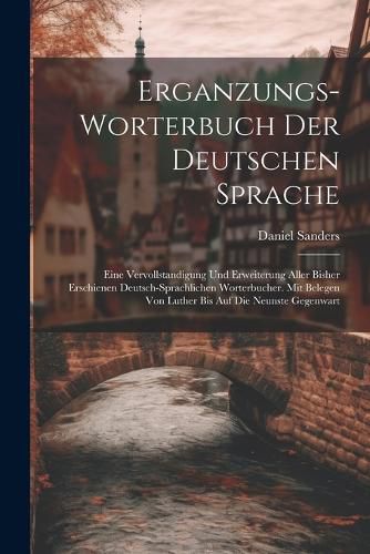 Erganzungs-worterbuch Der Deutschen Sprache