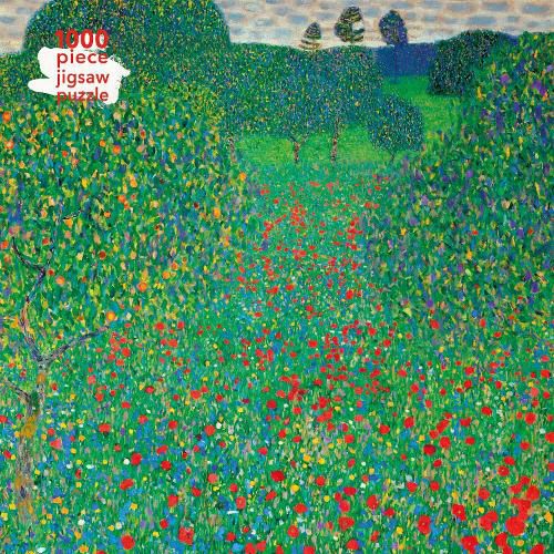 Cover image for Adult Jigsaw Gustav Klimt Poppy Field 1000 Piece Jigsaw