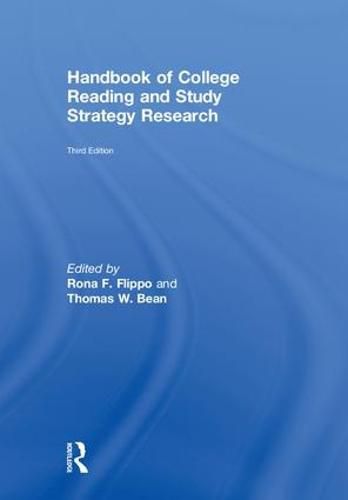 Cover image for Handbook of College Reading and Study Strategy Research