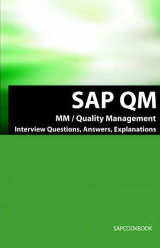 Cover image for SAP QM Interview Questions, Answers, Explanations: SAP Quality Management Certification Review