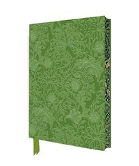 Cover image for William Morris: Seaweed 2025 Artisan Art Vegan Leather Diary Planner - Page to View with Notes