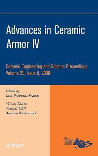 Cover image for Advances in Ceramic Armor IV