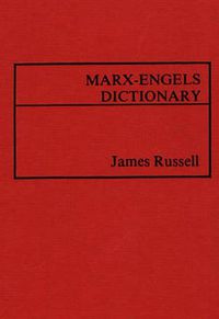 Cover image for Marx-Engels Dictionary