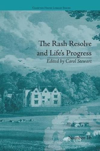 Cover image for The Rash Resolve and Life's Progress: by Eliza Haywood