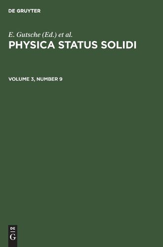 Cover image for Physica status solidi