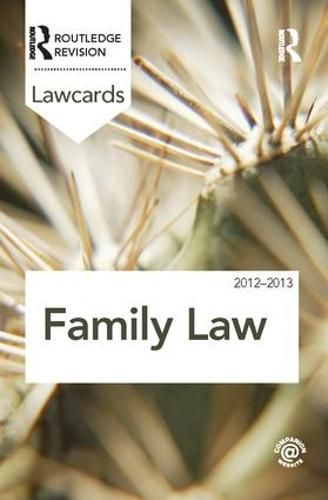 Cover image for Family Lawcards 2012-2013