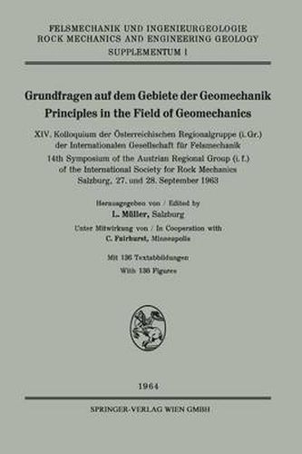 Grundfragen Auf Dem Gebiete Der Geomechanik / Principles in the Field of Geomechanics