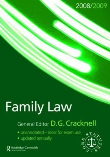 Cover image for Family Law Statutes 2008-2009