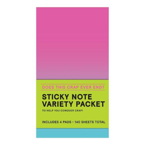 Cover image for Knock Knock Does This Crap Ever End? Sticky Notes Variety Pack Set