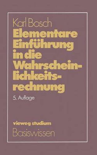 Elementare Einfuhrung in die Wahrscheinlichkeitsrechnung