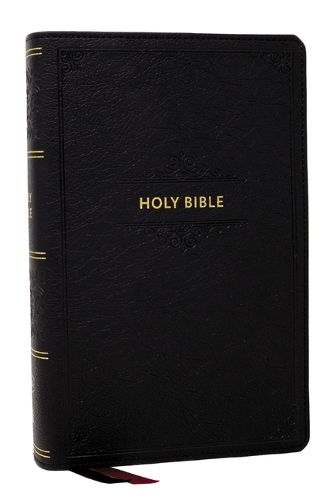 Cover image for KJV Personal Size Large Print End-of-Verse Reference Bible, Black Leathersoft, Red Letter, Comfort Print (Thumb Indexed)