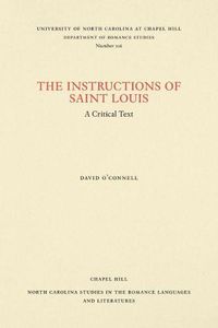 Cover image for Instructions of Saint Louis: A Critical Text