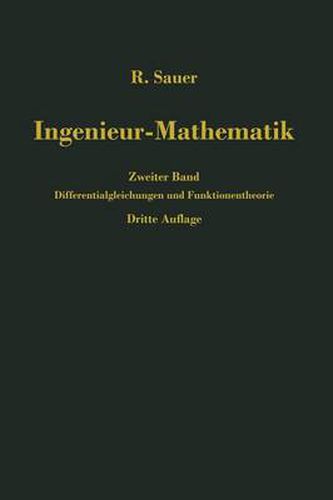 Cover image for Ingenieur-Mathematik: Zweiter Band: Differentialgleichungen und Funktionentheorie