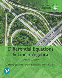 Cover image for Differential Equations and Linear Algebra, Global Edition