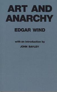 Cover image for Art and Anarchy