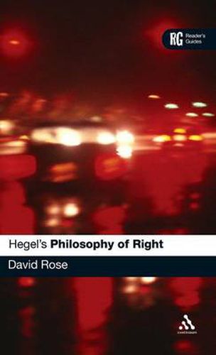 Cover image for Hegel's 'Philosophy of Right': A Reader's Guide