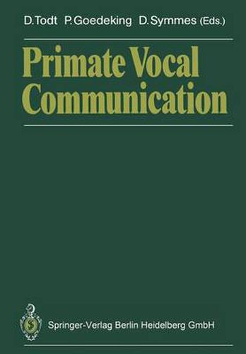 Primate Vocal Communication