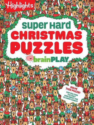 Cover image for brainPLAY Super Hard Christmas Puzzles