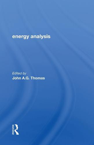 Energy Analysis