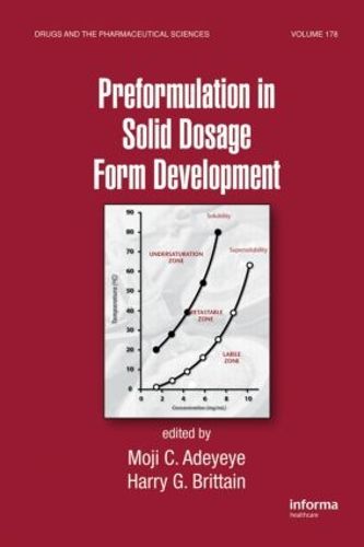 Cover image for Preformulation in Solid Dosage Form Development