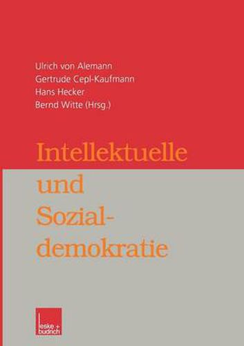 Cover image for Intellektuelle Und Sozialdemokratie