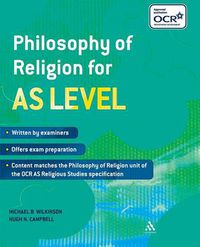 Cover image for Philosophy of Religion for AS Level