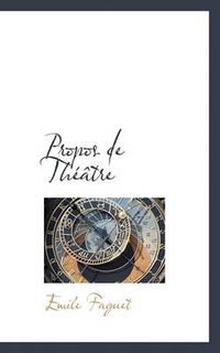 Cover image for Propos de Th Tre