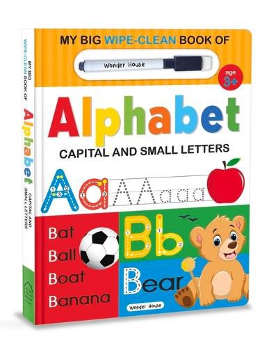 My Big Wipe and Clean Book of Alphabet for Kids Capital and Small Letters