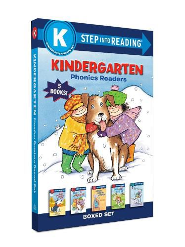 Cover image for Kindergarten Phonics Readers Boxed Set: Jack and Jill and Big Dog Bill, The Pup Speaks Up, Jack and Jill and T-Ball Bill, Mouse Makes Words, Silly Sara