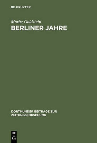 Cover image for Berliner Jahre