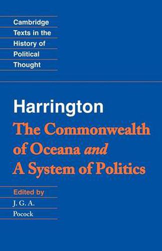 Cover image for Harrington: 'The Commonwealth of Oceana' and 'A System of Politics