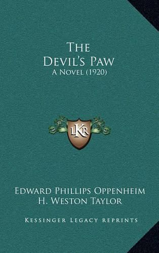 Cover image for The Devil's Paw: A Novel (1920)