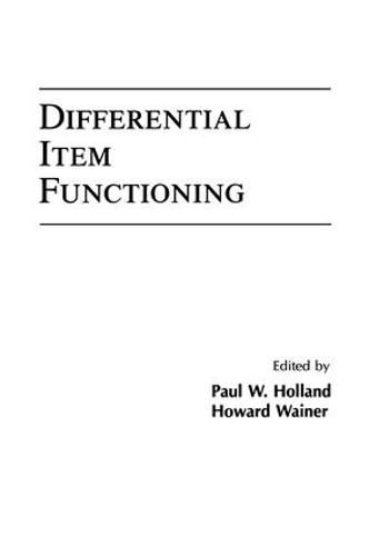 Cover image for Differential Item Functioning