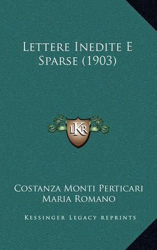 Cover image for Lettere Inedite E Sparse (1903)