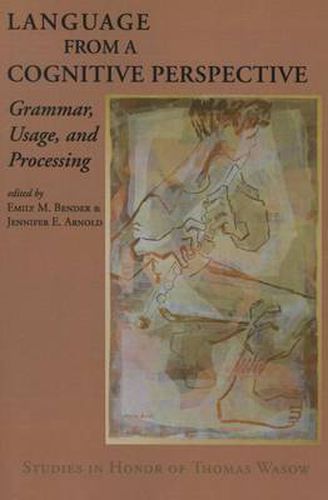 Cover image for Language from a Cognitive Perspective: Grammar, Usage, and Processing