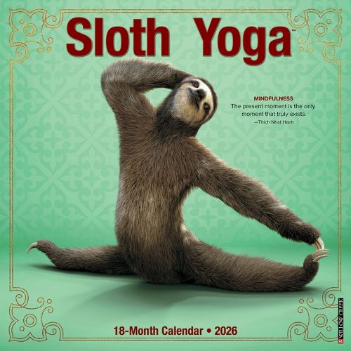 Cover image for Sloth Yoga 2026 Wall Calendar